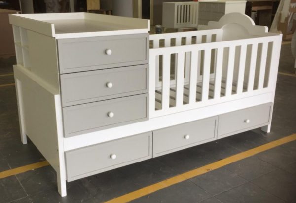 ROOM-IN-A-BOX - base is a single bed with cot and compactum on top.